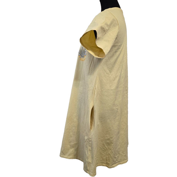 VTG - Leisure Life Dress Cover Up Yellow Short Slv Dress Size (see measurements) - Picture 6 of 10